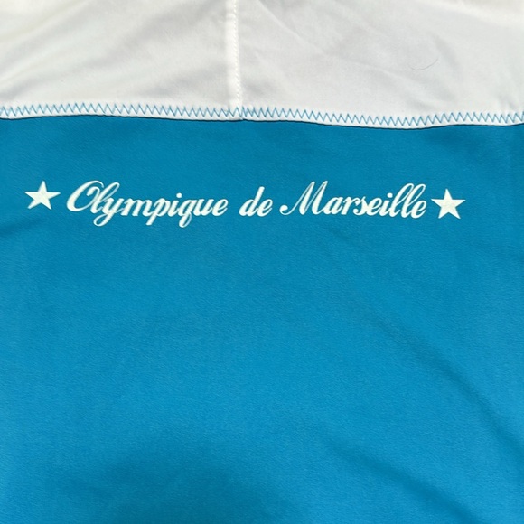 Olympique de Marseille Droit Au But soccer football jersey. Youth size 14A - Picture 3 of 7